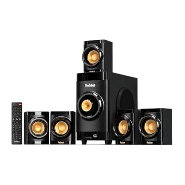 Imagem de Sistema de Home Theater Bobtot B38 5.1 Canais com Subwoofer de 4 Polegadas, 200W de Potência, Som Surround para TV e PC, Conexão Bluetooth, Entradas HDMI ARC, Óptica e RCA, Design Compacto
