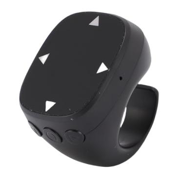 Imagem de EBTOOLS Anel de Rolagem, Anel de Controle Remoto Sem Fio 5.3 Com Painel de Toque para TikTok Gravação de Vídeo Page Turner (BLACK)