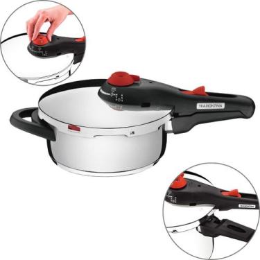 Imagem de Panela de Pressão Tramontina Solar Aço Inox 22 cm 3 L