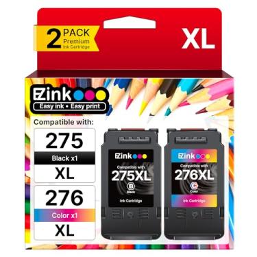 Imagem de Pacote combo de cartuchos de tinta 275XL 276XL para Canon 275 e 276, cartuchos de tinta 275XL para impressoras Canon Inkjet PIXMA TR4720 TS3522 TS3722 TS3520 TS3720 TR4722 (pacote com 2)