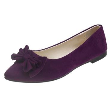 Imagem de Tênis feminino fashion casual primavera cor doce cor sólida flor multicolorida ponta plana tamanho grande sapatos de tecido material de malha, Vinho vinho, 35