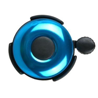 Imagem de Sino de bicicleta montanha estrada chifre som alarme para segurança ciclismo guiador anel crianças chamada anel aviso(Blue)