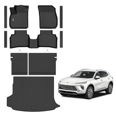 Imagem de Tapetes de chão para Buick Envision 2021-2025 2026 com forro de carga para todos os climas com proteção TPE conjunto completo com tapete de porta-malas para acessórios Buick Envision 2021 2022 2023