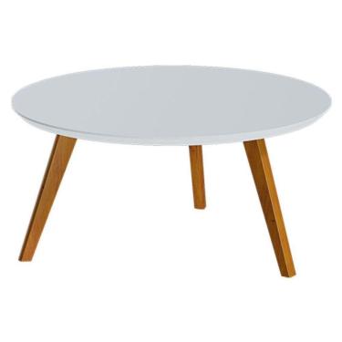 Imagem de Mesa De Centro Classic Redonda Branco Acetinado - Imcal