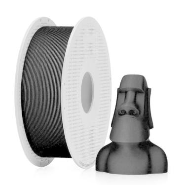 Imagem de Filamento PLA Fosco Bambu Lab para Impressora 3D Carvão 1 Kg 1.75mm