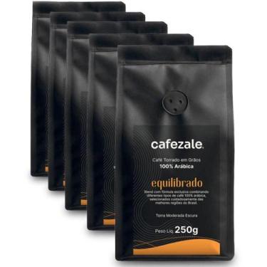 Imagem de Café Cafezale Em Grão Equilibrado Kit 5 Pacotes De 250G