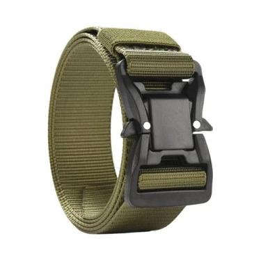 Imagem de Cinto Tático Masculino plus Size Em Lona 125-180cm Com Fivela Magnétic