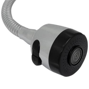 Imagem de Torneira Para Cozinha Bica Flex Mesa Latáo Aço Inox Abertura Rápida C60 Goumet Liege