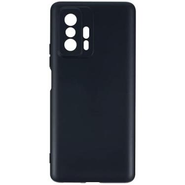 Imagem de Capa Capinha Para Xiaomi Mi 11T e 11 T Pro Case Silicone Flex�vel Ultra Fina Premium (Preta)
