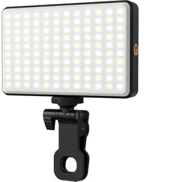 Imagem de Luz portátil para transmissão ao vivo, luz de preenchimento 110 V/220 V, luz fotográfica com moldura preta (SLF-12)