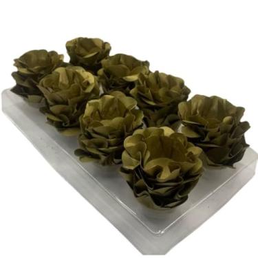 Imagem de Kit Forminhas para Doces Finos Formato Flor Para Festa 40/80/120 Aniversário Batizado Casamento para Festas, Aniversário, Casamento, Batizado e Celebrações(OURO,KIT 120 FORMINHAS)