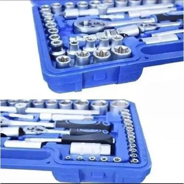Imagem de Kit Ferramentas Chave Soquetes Sextavados 108Pçs Super