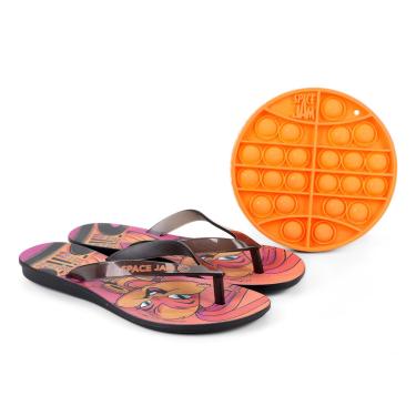 Imagem de Chinelo Infantil Grendene Kids Space Jam Ii Pop It Feminino-Feminino