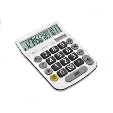 Imagem de Calculadora de Mesa 4132 Branca - 12 Dígitos Função Raíz Quadrada Porcentagem Correção