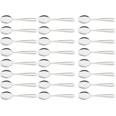 Imagem de Conjunto Colheres para Sorvete Inox Tramontina Servir Doces Sobremesa 24 Peças
