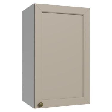 Imagem de Armário Aéreo 40 cm 1 Porta Branco/Crema Vik Madesa, Branco/Crema
