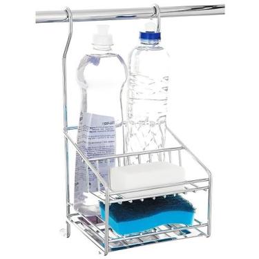 Imagem de Porta Detergente, Sabão E Esponja Inox - Jomer 3003