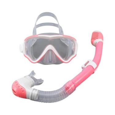 Imagem de Máscara De Mergulho Infantil Com Snorkel, Anti-Vazamento, Anti-Fog, Vi
