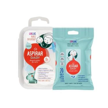 Imagem de Kit Resfriado: 1 Aspirar Baby + 1 Lenço Assoar Baby - 1LENCO7583eASPIR