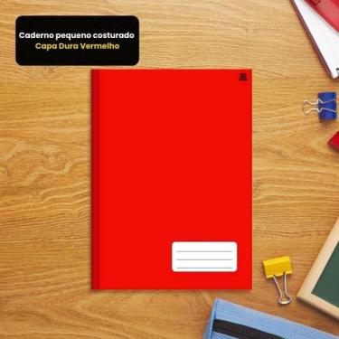 Imagem de Caderno Pequeno Costurado Capa Dura - Vermelho - Animativa
