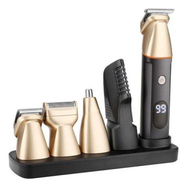 Imagem de Máquina de cortar cabelo LCD, barbeador elétrico, depilador nasal, dep