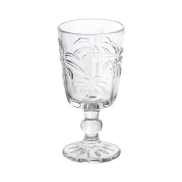Imagem de Jogo 12 Taças De Vidro Tropical Palm Tree Tropical Cor Transparente Para água 310ml
