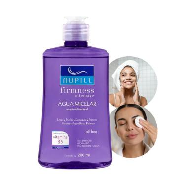 Imagem de Água Micelar Demaquilante Limpeza De Pele Nupill Firmness Intensive Vitamina B5 200ml