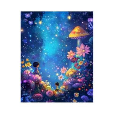 Imagem de Pintura Em Diamante 5D Floresta, DIY Personalizável, Decoração De Casa