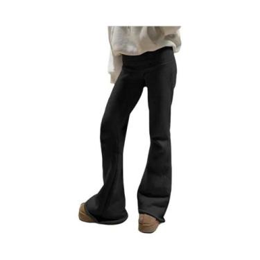 Imagem de Calças De Moletom Femininas Slim De Cintura Baixa, Casuais, Estilo Fla