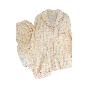 Imagem de Conjunto De Pijamas plus Size Para Mulheres M-5XL, Roupas Confortáveis