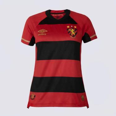 Imagem de Camisa Umbro Sport Recife I 2025 Feminina Jogadora Vermelha, G