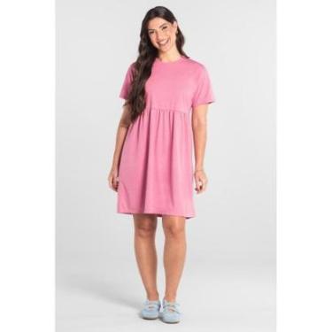 Imagem de Vestido de Manga Curta em Algodão Just Basic-Feminino