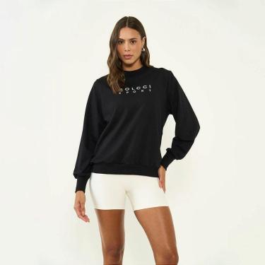 Imagem de Blusão Moletom Colcci Comfort Fit OU26 Feminino Preto Pace-Feminino