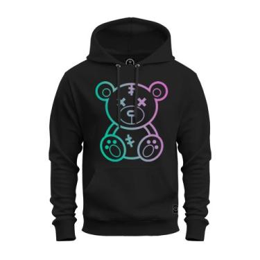 Imagem de Moletom Estampado Blusa De Frio Premium Personalizado Neon Urso - Nexs
