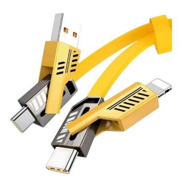 Imagem de Cabo 4 em 1 Turbo 65W  USB-C / Lightning / Micro USB 1m - Peining