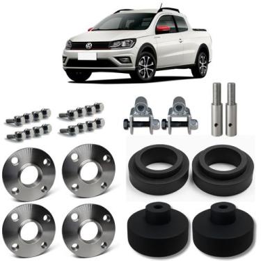 Imagem de Kit Lift Suspensão 5cm + Espaçador 15mm Saveiro G5 em Diante - Borfix