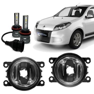 Imagem de Par Farol de Milha Auxiliar Led Small Sandero 2007 á 2014 - Rayx