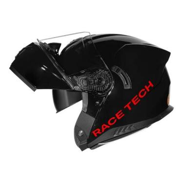 Imagem de Capacete Race Tech Signal Monocolor Preto Brilhante Tamanho:62, 62