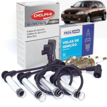 Imagem de Jogo De Cabos Velas 1.8 Flex Gasolina Kit Nova Corsa 2002 A 2010 Kit11