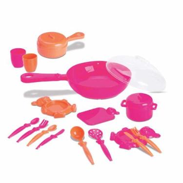 Imagem de Kit de Cozinha Infantil - Fogão e Cia - Frigideira - Roma - Roma Brinq