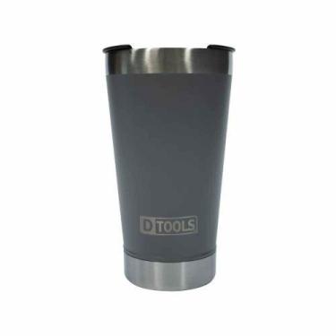 Imagem de Copo Térmico Cinza 591ml em Aço Inoxidável 18-8 com Isolamento a Vácuo
