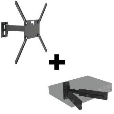 Imagem de Suporte Articulado de 14 a 56 + Suporte para DVD Multivisão - Multivis