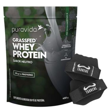 Imagem de Whey Protein Concentrado Neutro 450g Luva - PuraVida-Unissex