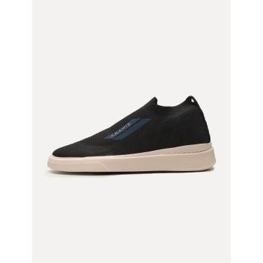 Imagem de Tênis Aramis Masculino Slip On Journey K-nit Tan Preto-Masculino