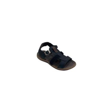 Imagem de Sandália Infantil Com Fivela Menino Kidy 001-1025-0534, Preto, Café, 1