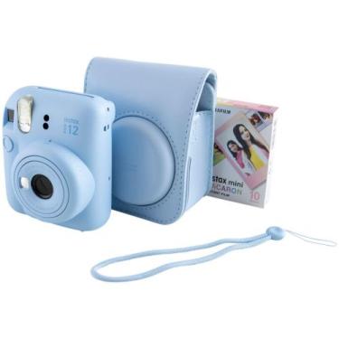 Imagem de Instax Mini 12 Fujifilm Azul Candy Flash - Automático com Pack com 10 