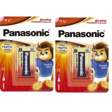 Imagem de P I L H A Panasonic 9v Retangular - 2 Unidades