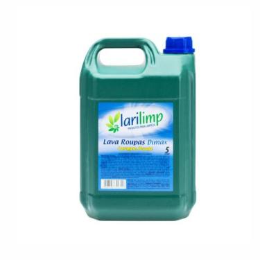 Imagem de Lava Roupas Líquido Dimax 5L Larilimp Concentrado Galão Econômico Flor