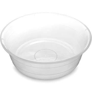 Imagem de Bacia Transparente 17L de Plástico Translúcido para Limpeza e Organização Doméstica Usual Plastic Utilidades