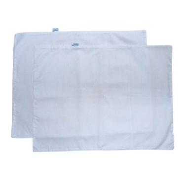 Imagem de Fronhas 42x30cm p/Travesseiro de Bebê Branco 2PÇs - Lilifish - Lilifis